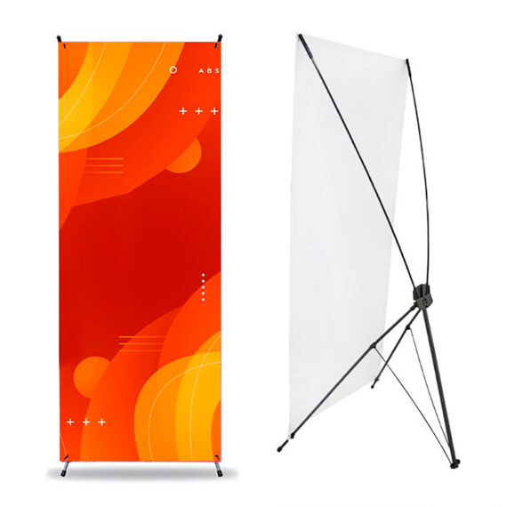 X-Banner, display araña, banner araña, soporte publicitario, display publicitario portátil, banner publicitario económico, impresión de X-Banner, diseño de X-Banner, publicidad en punto de venta, material promocional para eventos, stands portátiles, marketing visual económico.